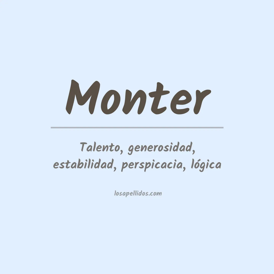 Apellido Monter