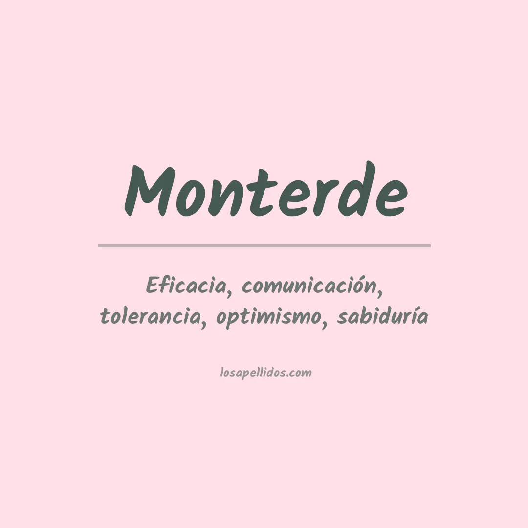 Apellido Monterde