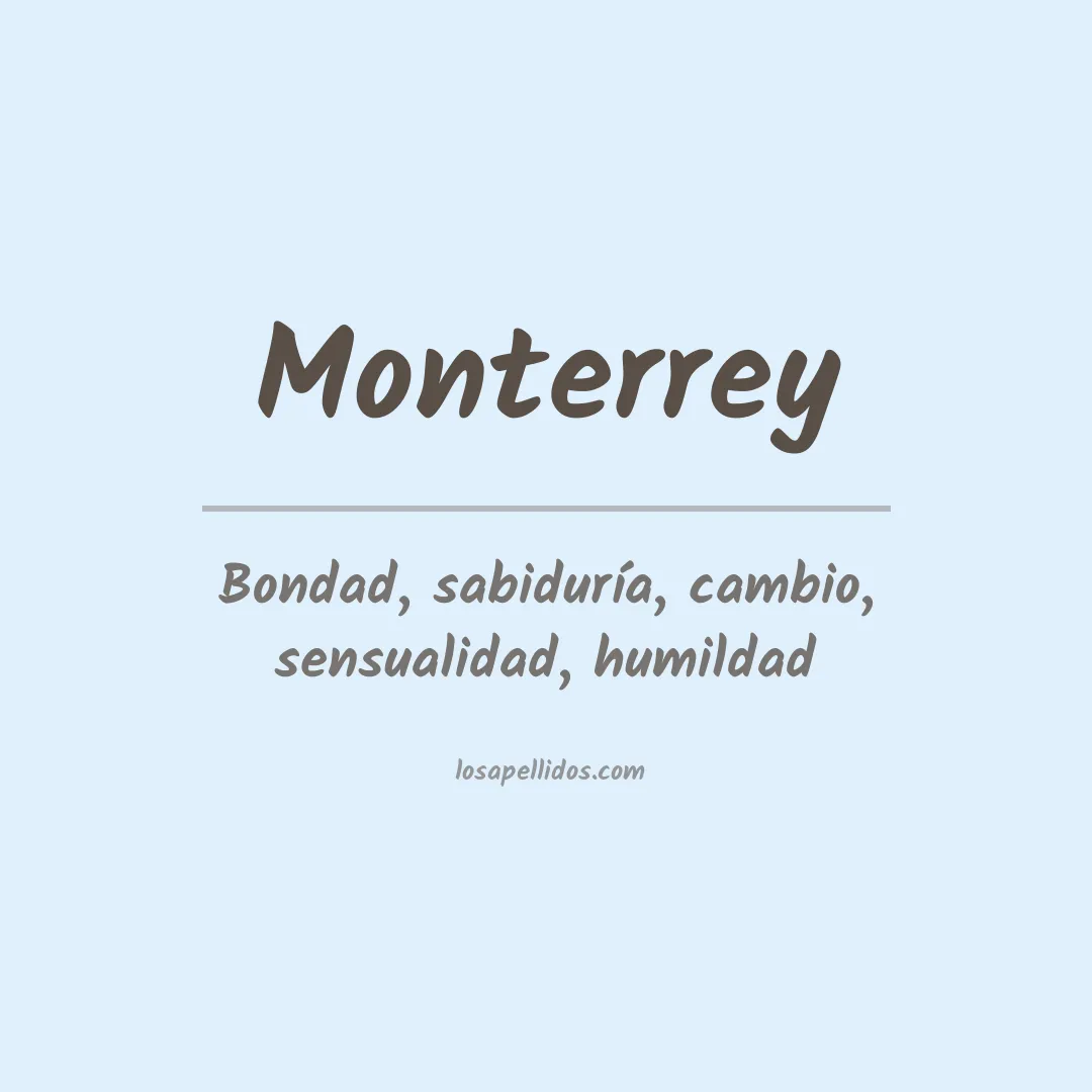 Apellido Monterrey