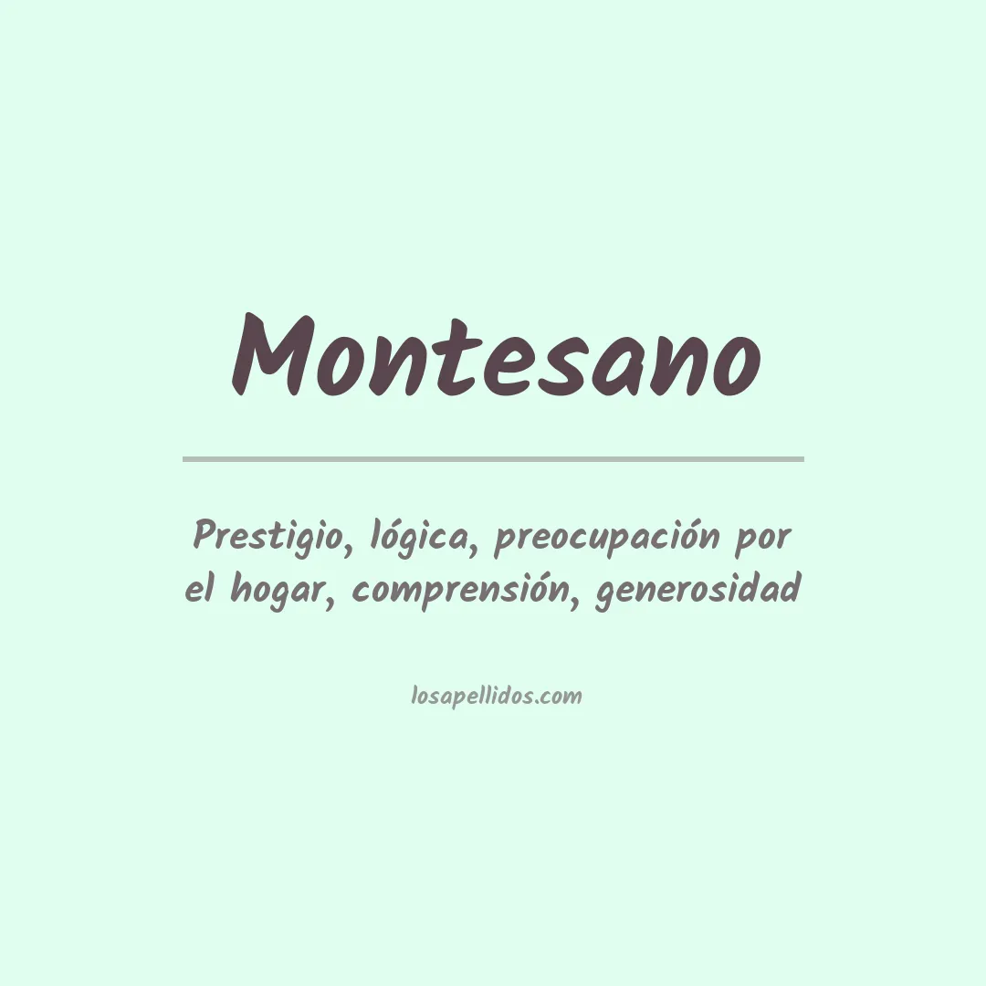 Apellido Montesano