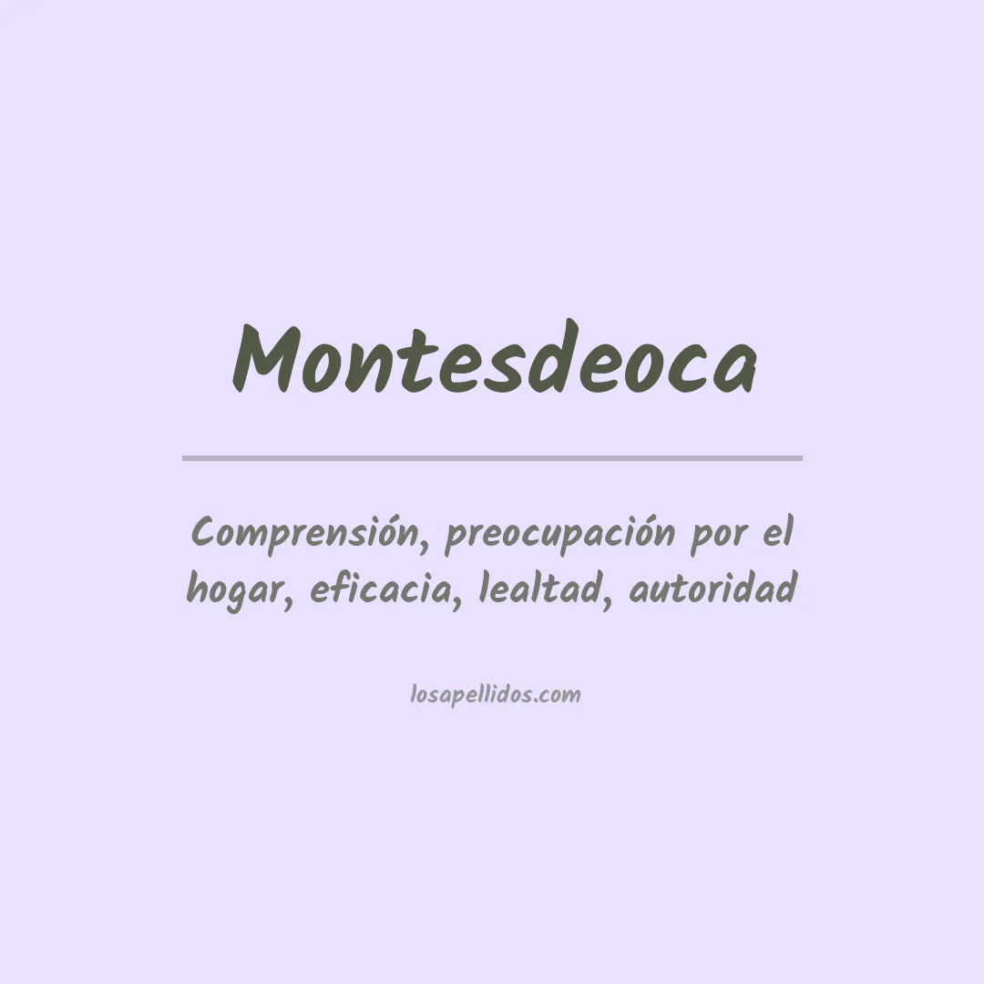 Apellido Montesdeoca