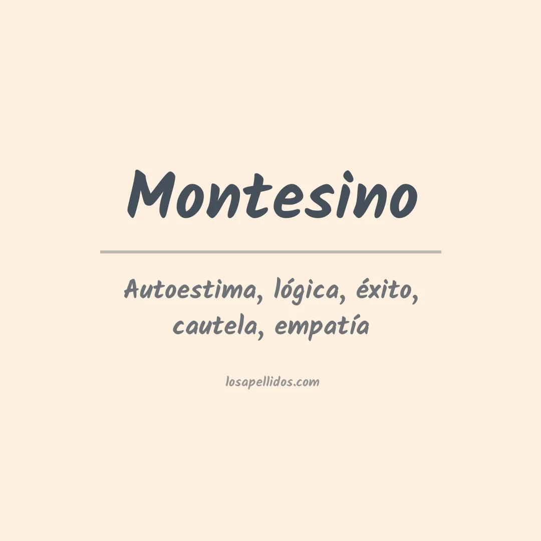 Apellido Montesino