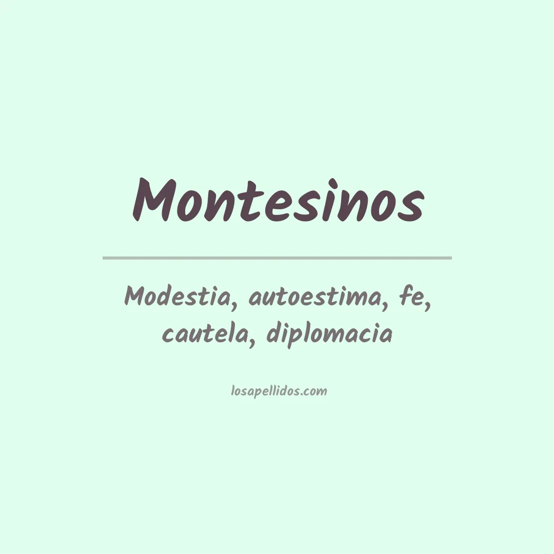 Apellido Montesinos