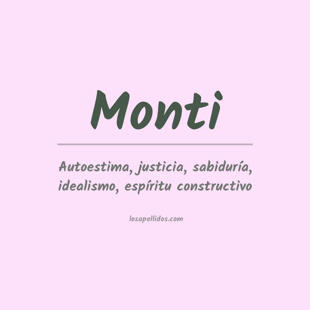 Apellido Monti