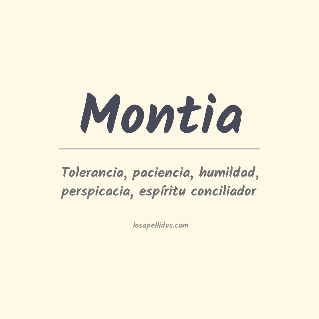 Apellido Montia