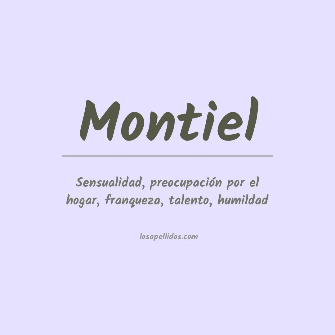 Apellido Montiel
