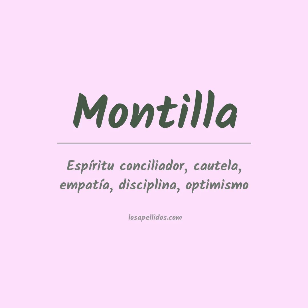 Apellido Montilla
