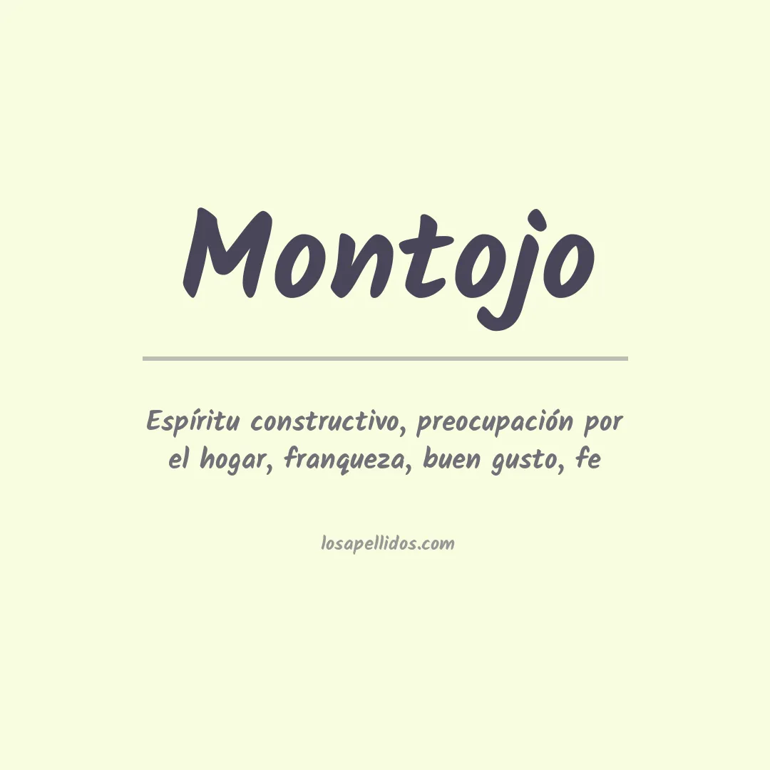 Apellido Montojo