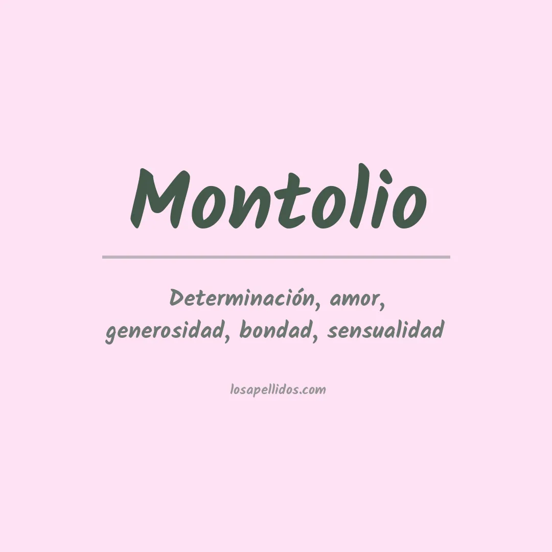 Apellido Montolio