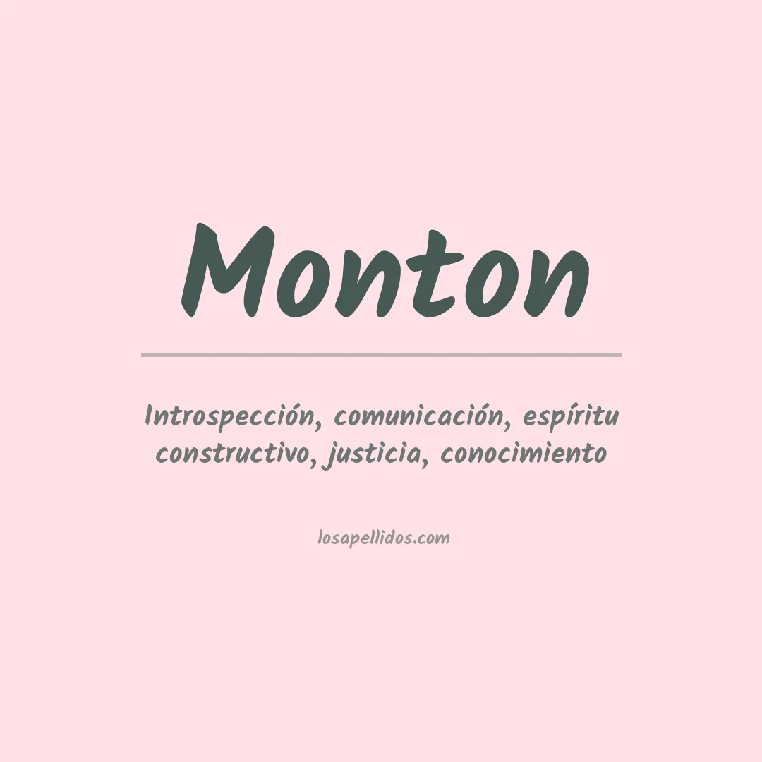 Apellido Monton