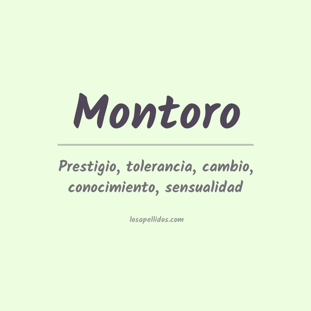 Apellido Montoro