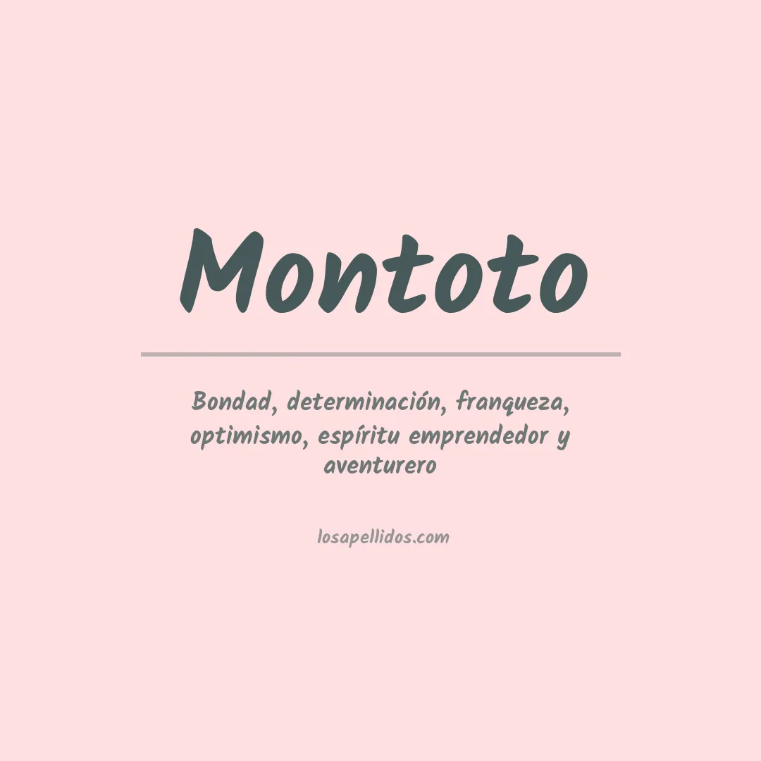 Apellido Montoto