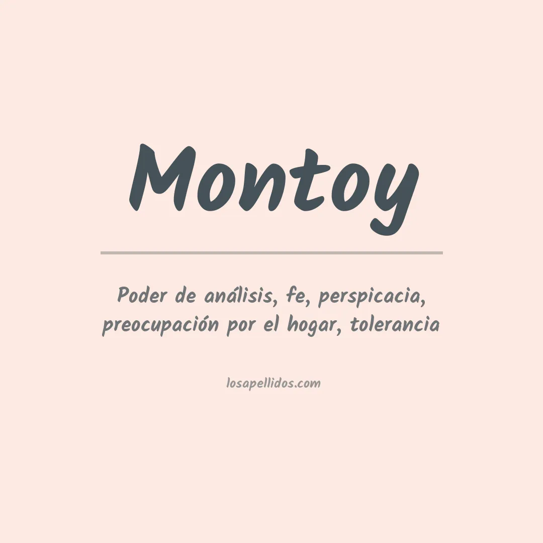 Apellido Montoy