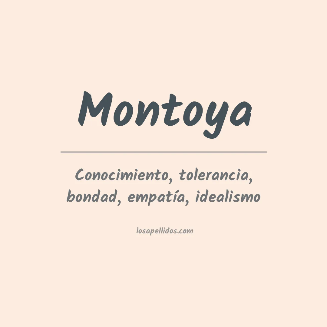 Apellido Montoya