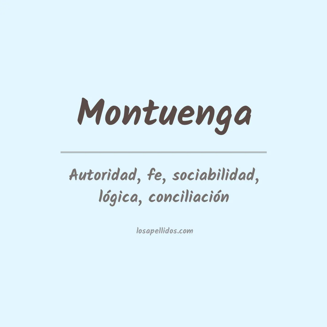 Apellido Montuenga