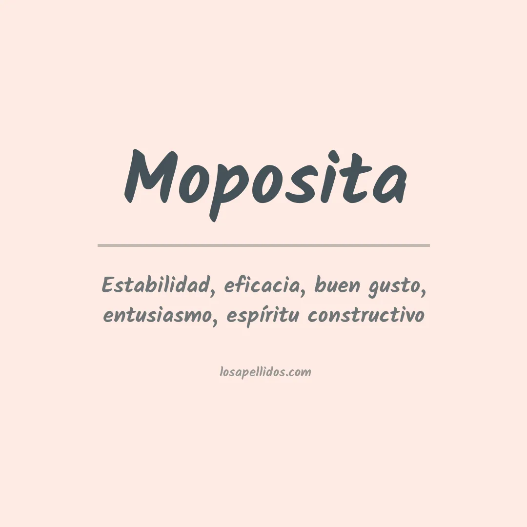 Significado del Apellido Moposita