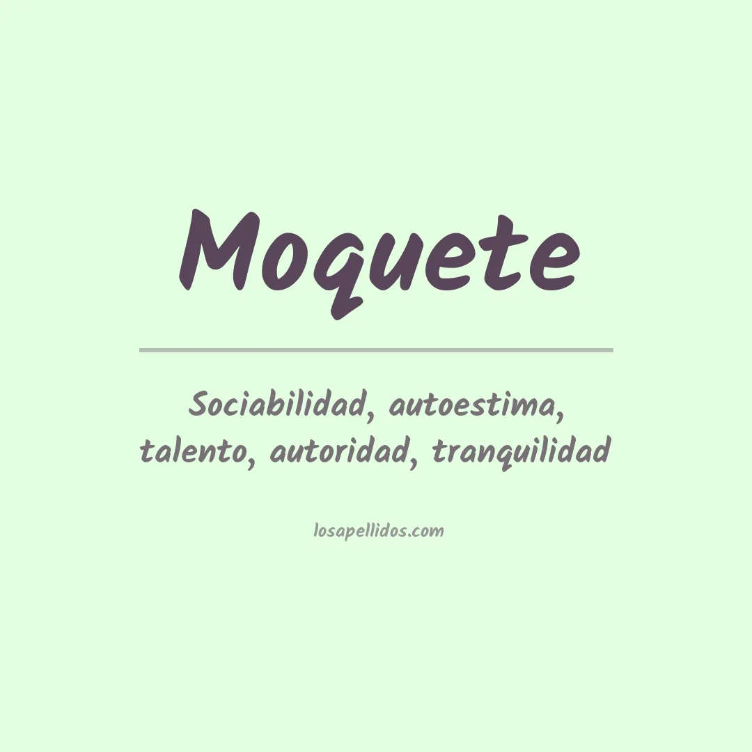 Apellido Moquete