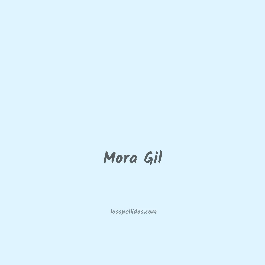 Mora gil en chino