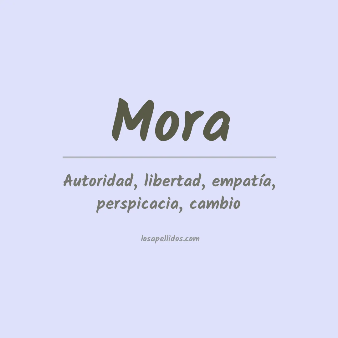 Apellido Mora