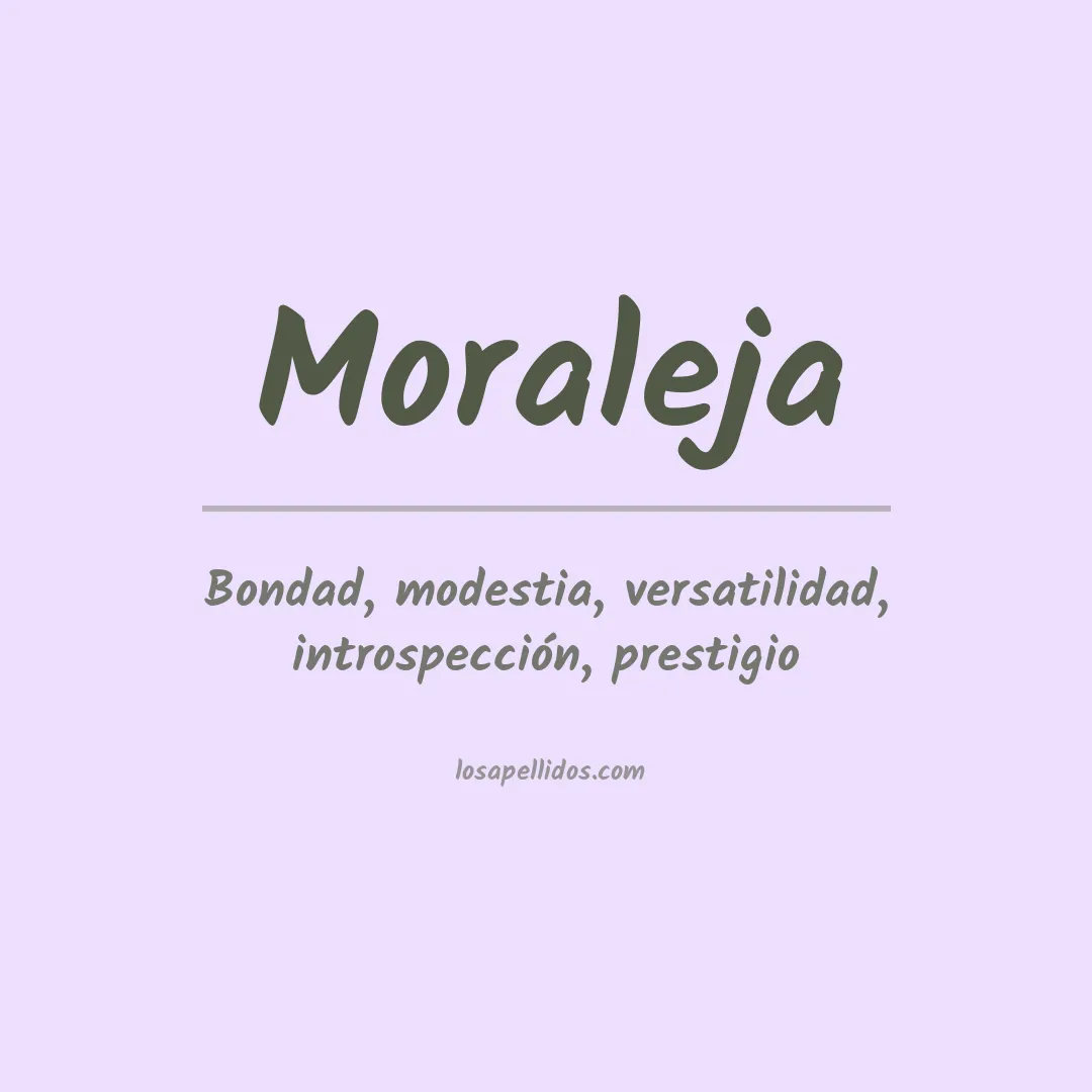 Significado del Apellido Moraleja