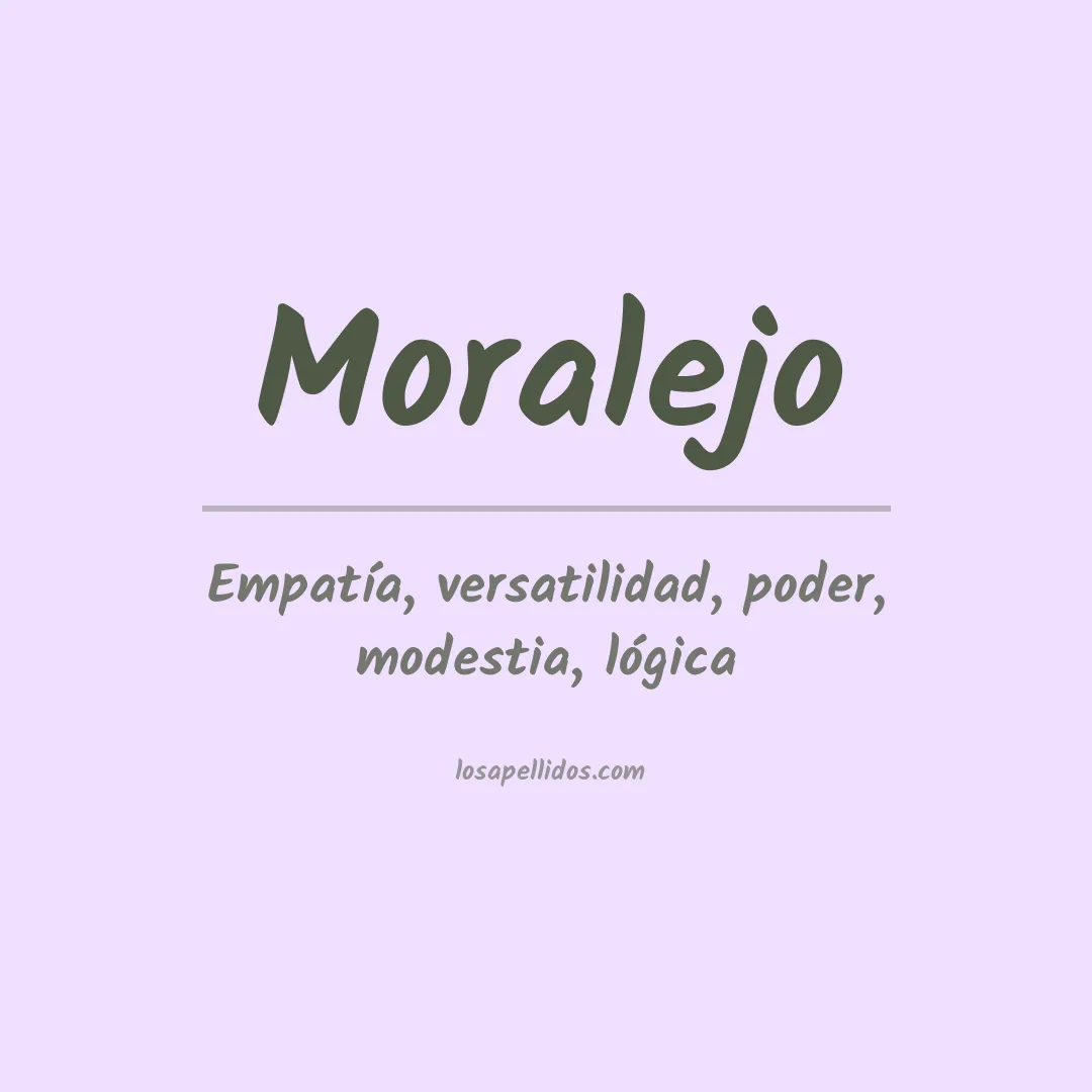 Apellido Moralejo