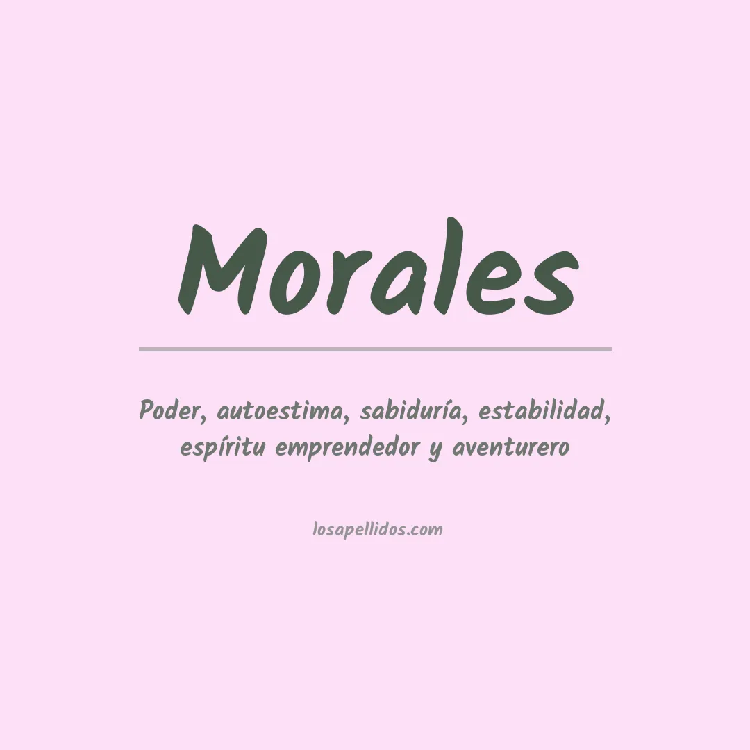 Apellido Morales