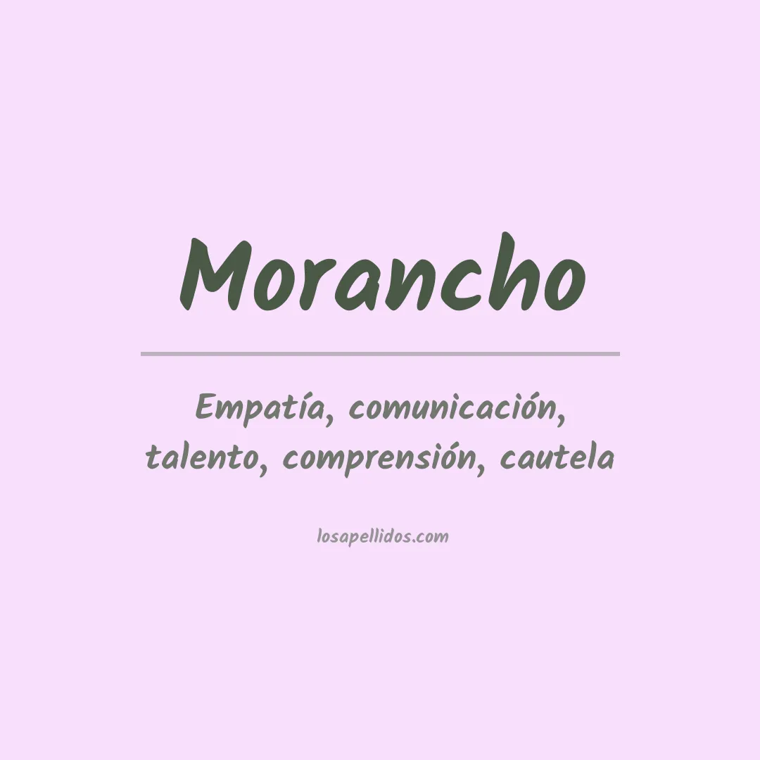 Apellido Morancho