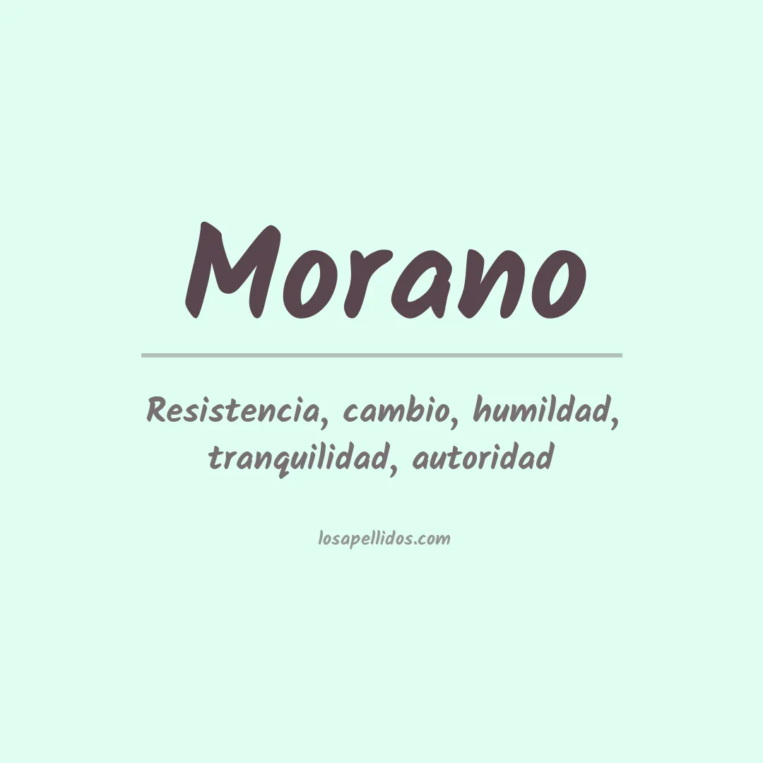 Apellido Morano