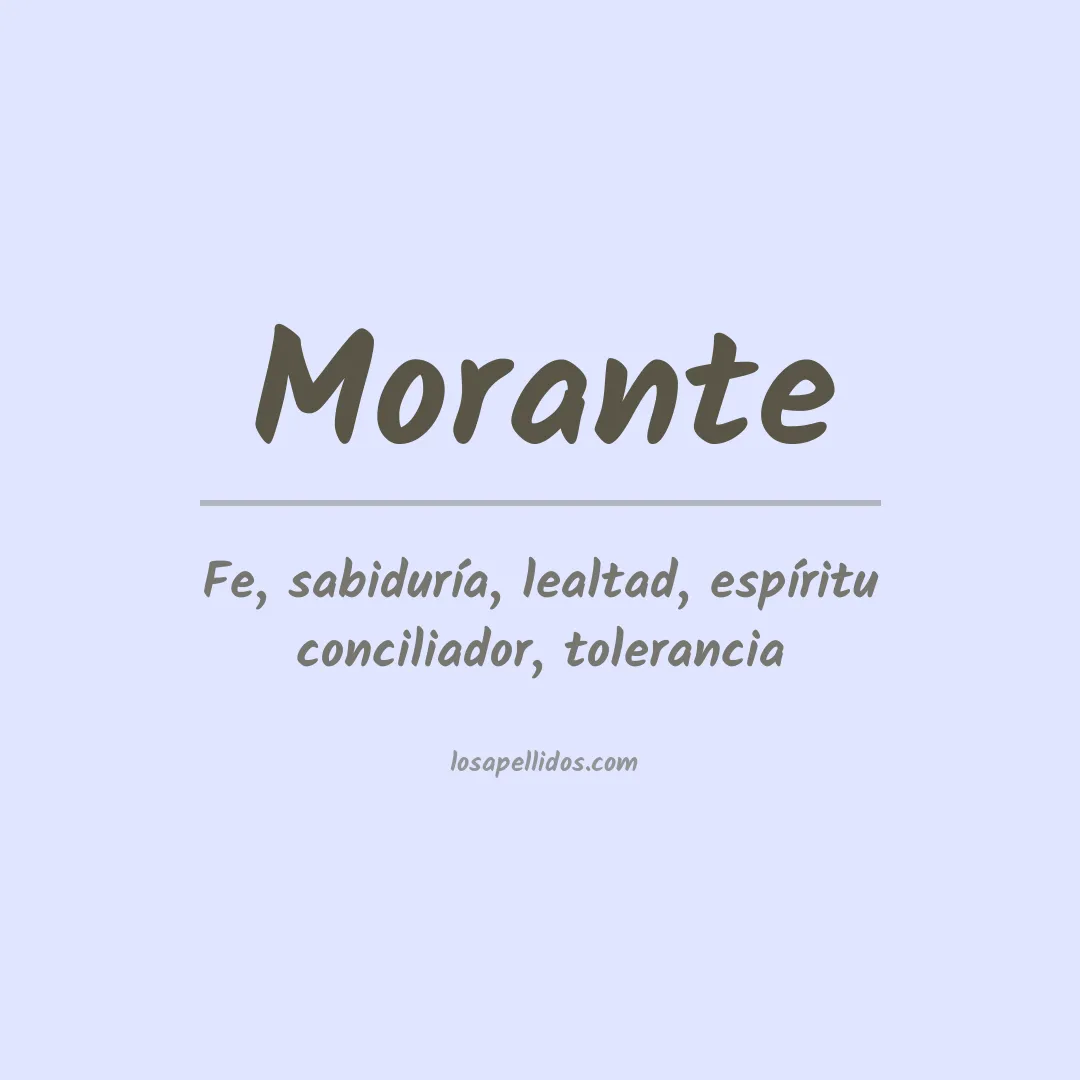 Apellido Morante