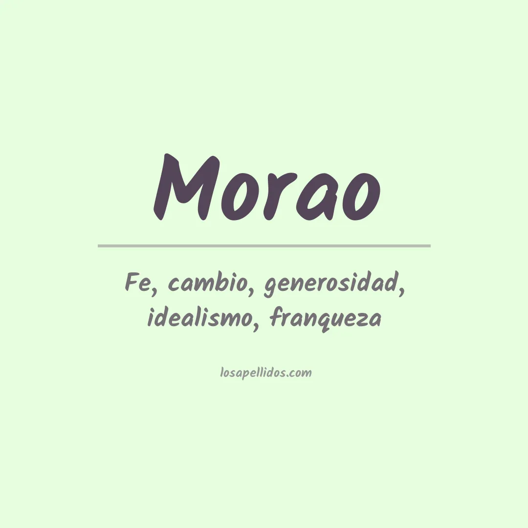 Apellido Morao