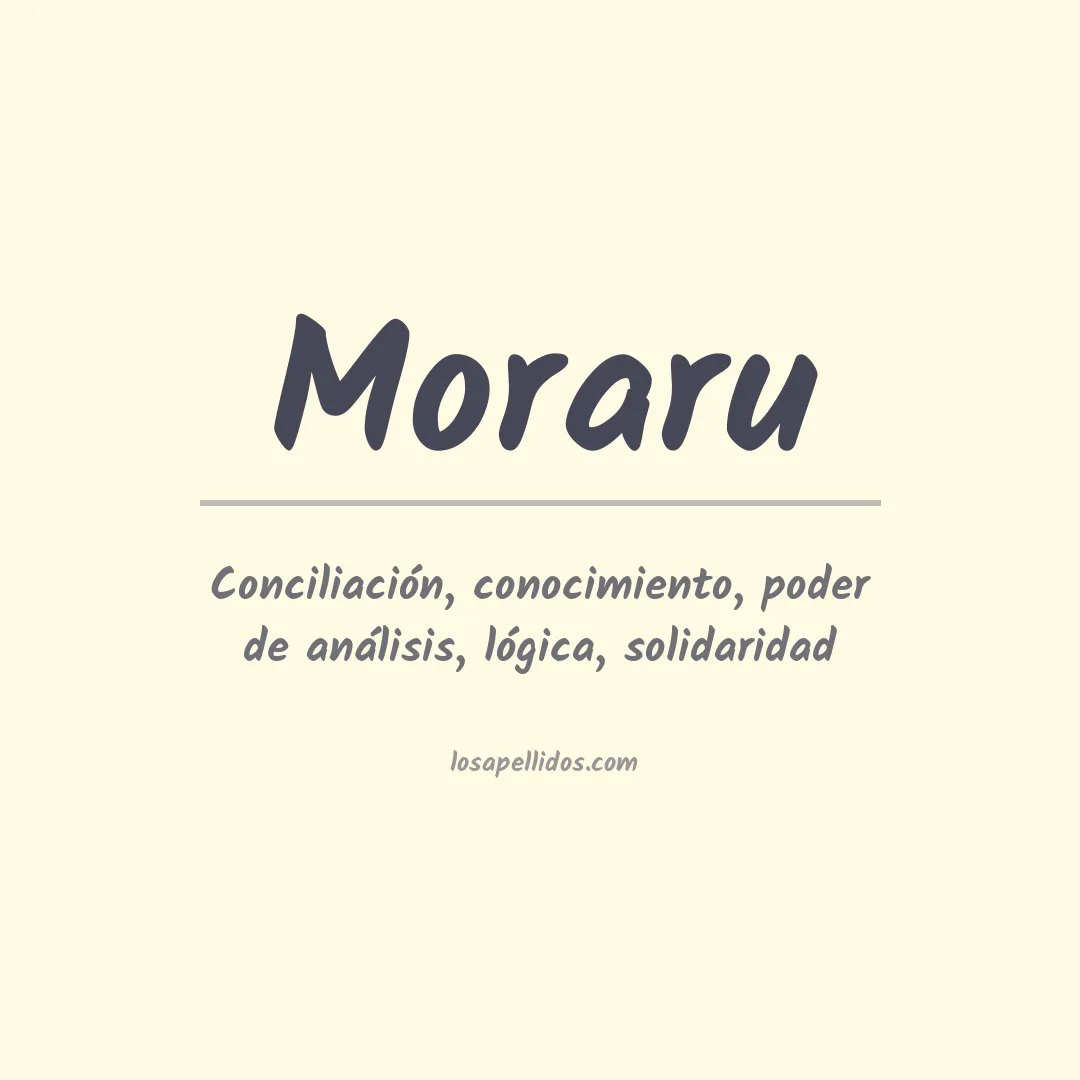 Apellido Moraru