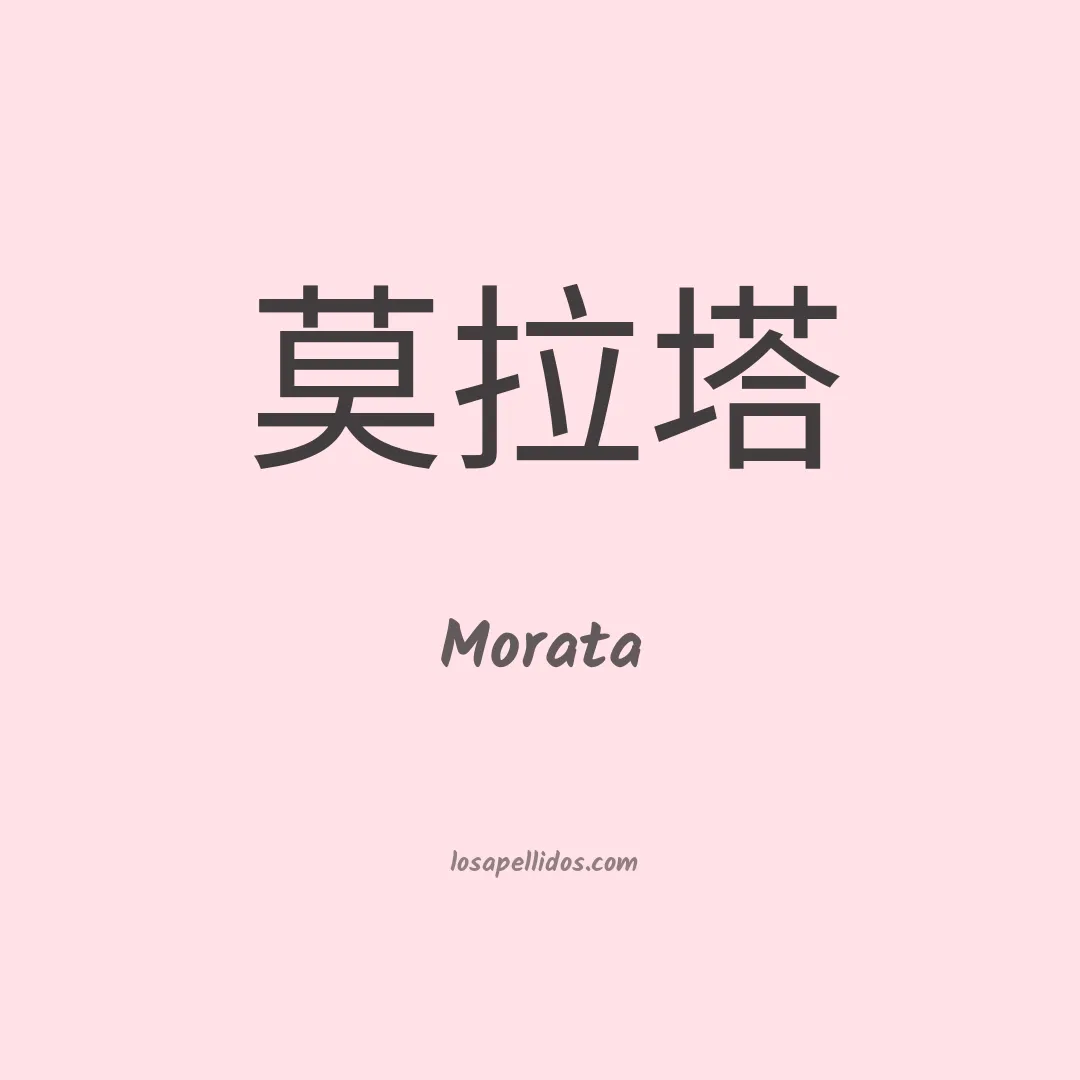 Morata en chino