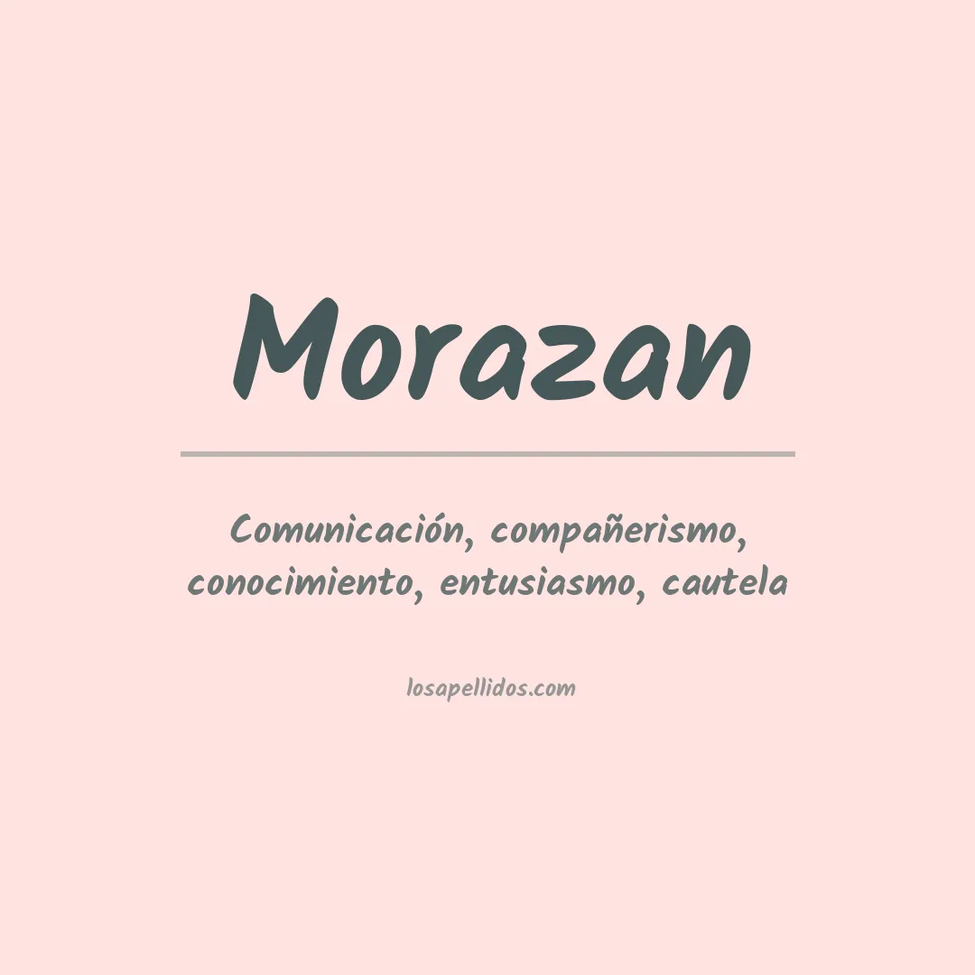 Significado del Apellido Morazán