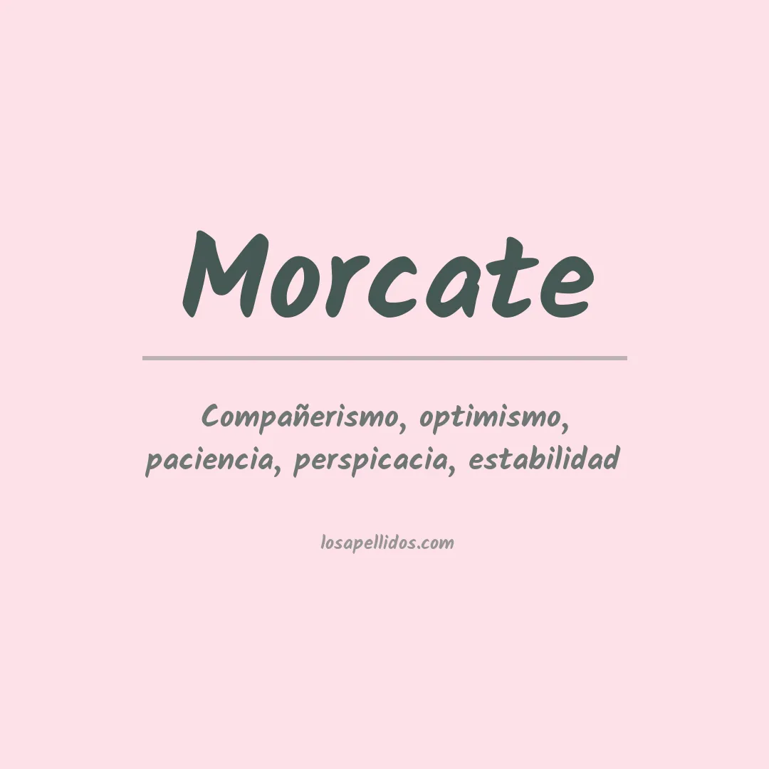 Apellido Morcate