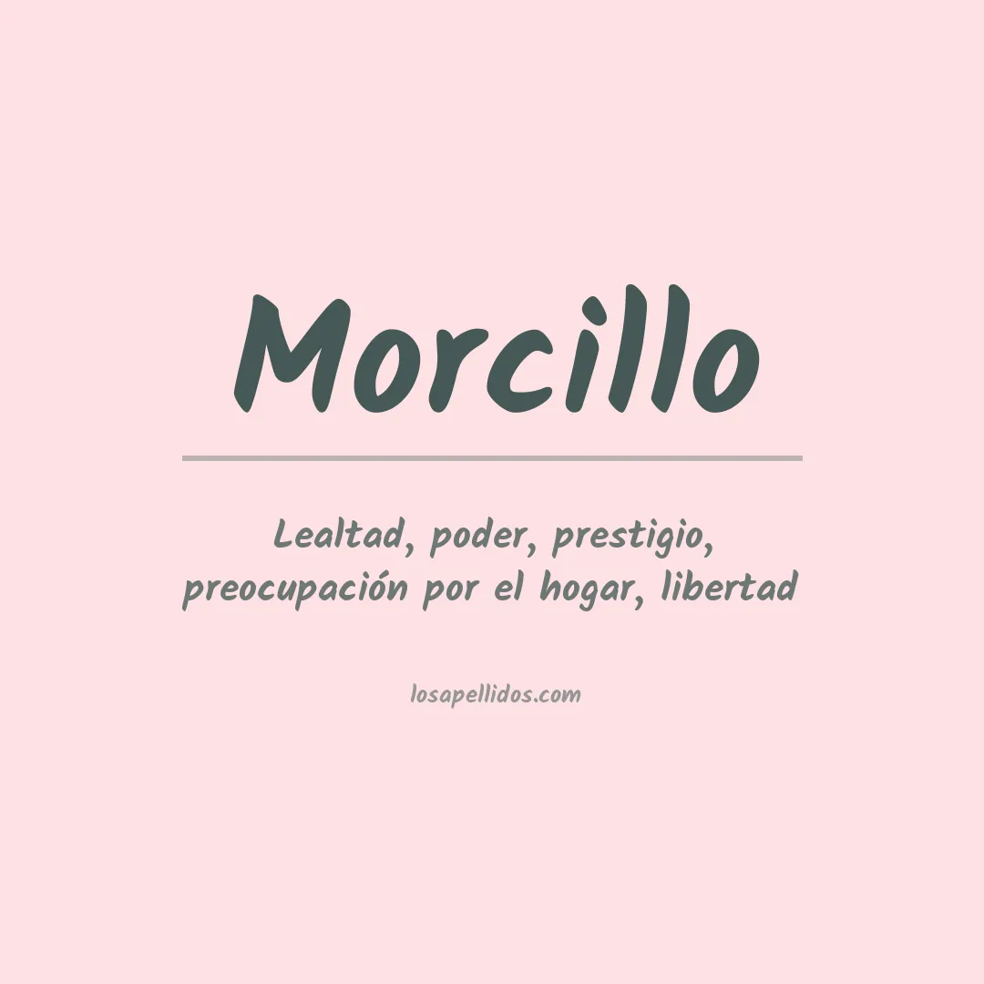 Apellido Morcillo