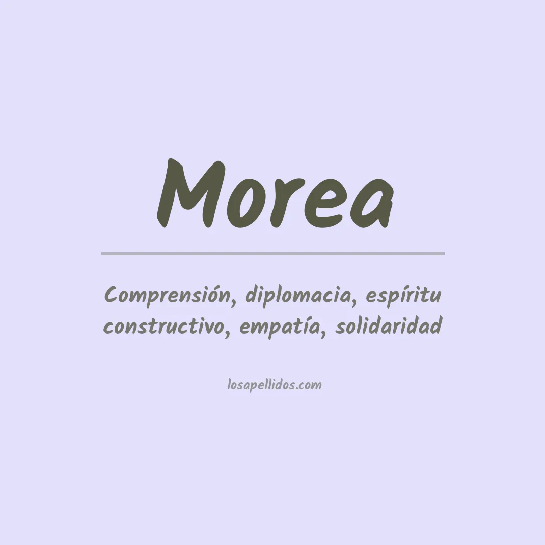 Apellido Morea