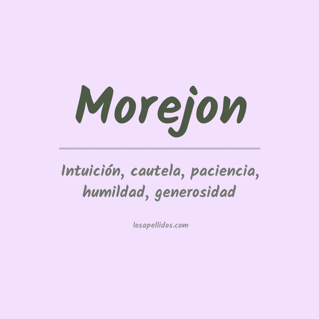 Apellido Morejón