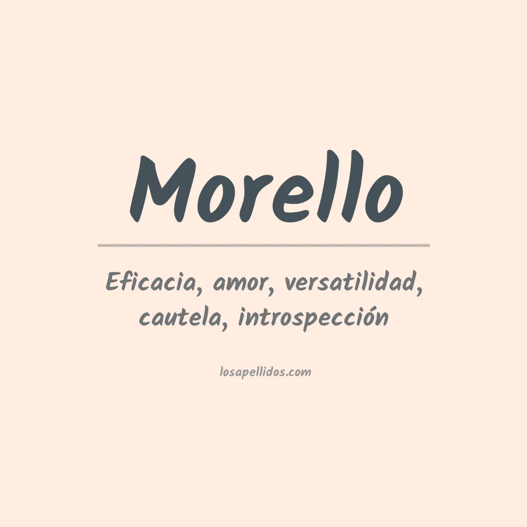 Apellido Morello