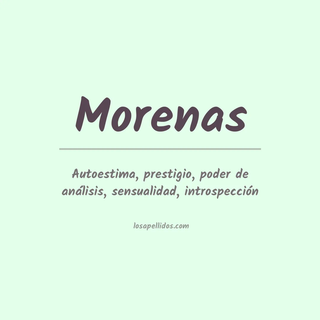 Apellido Morenas