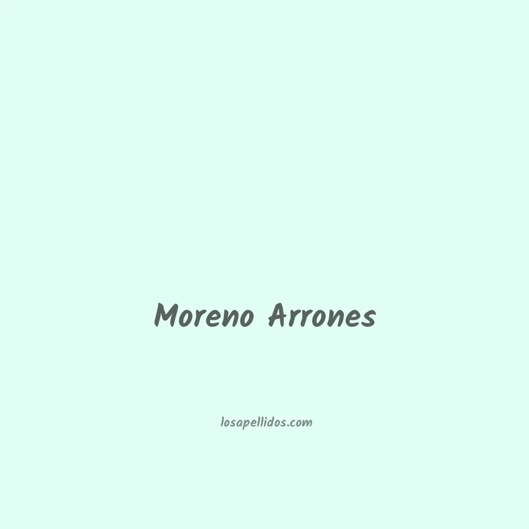 Moreno arrones en chino