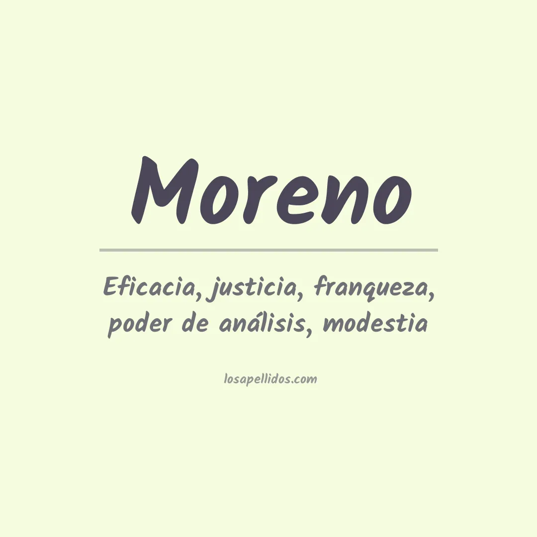 Apellido Moreno