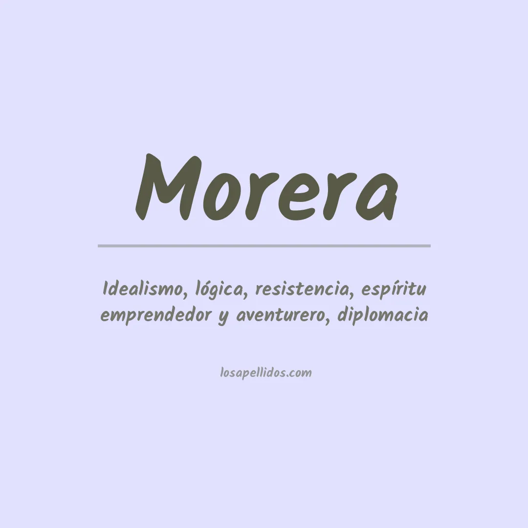 Apellido Morera