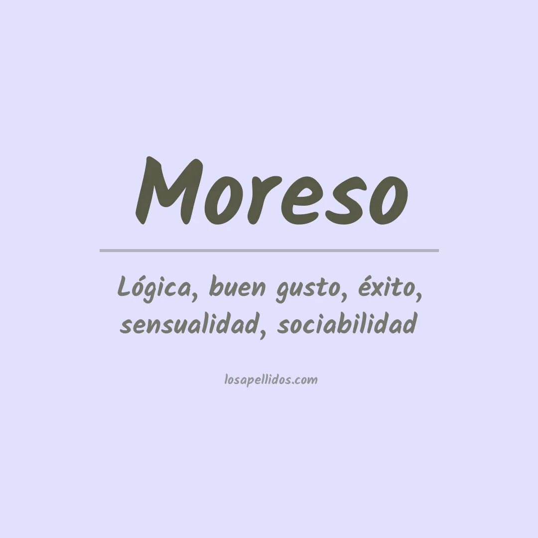 Apellido Moreso
