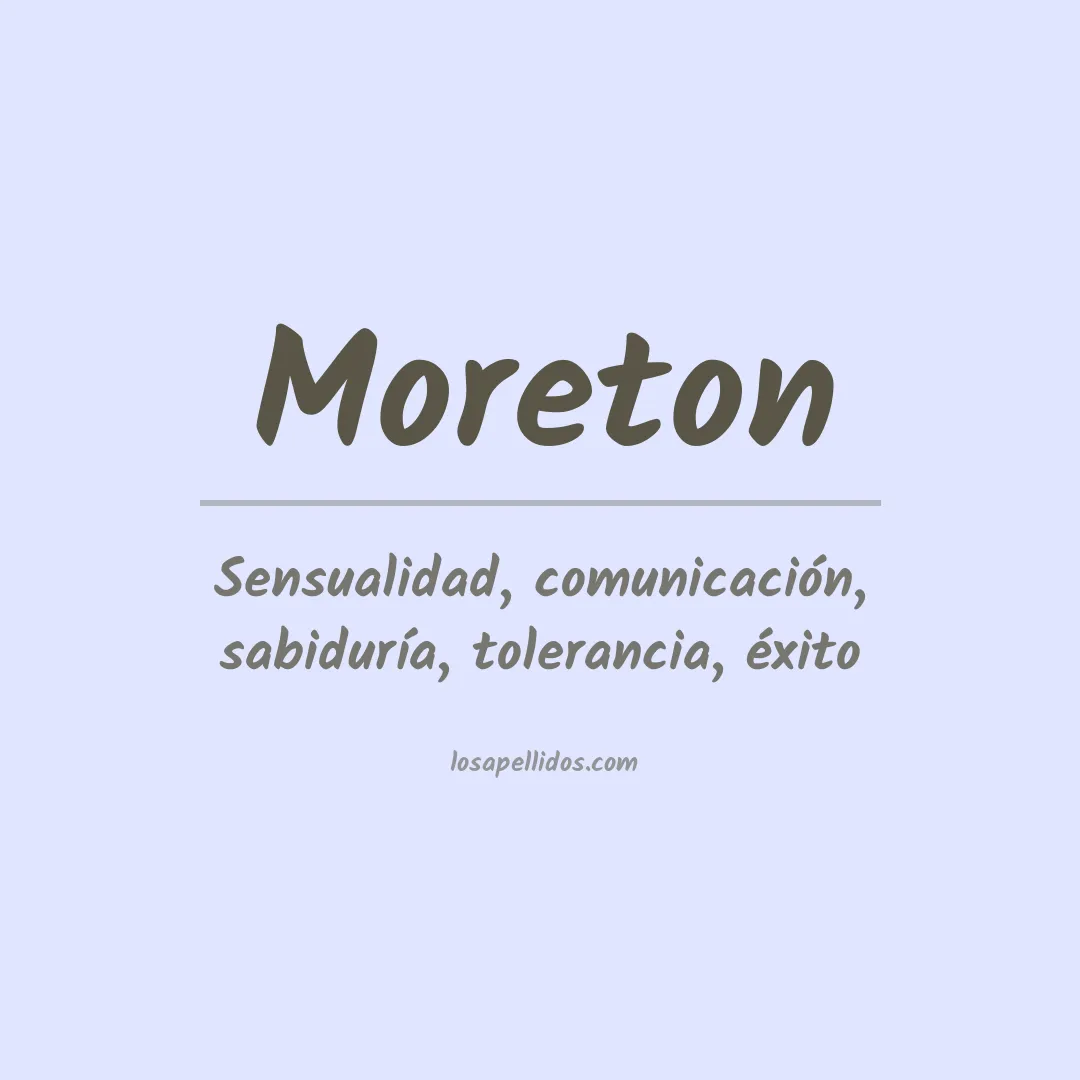 Apellido Moreton