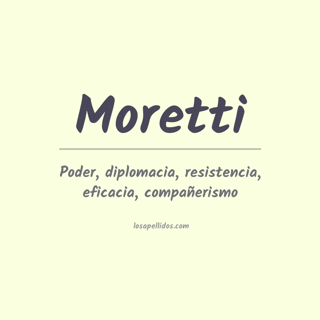 Apellido Moretti