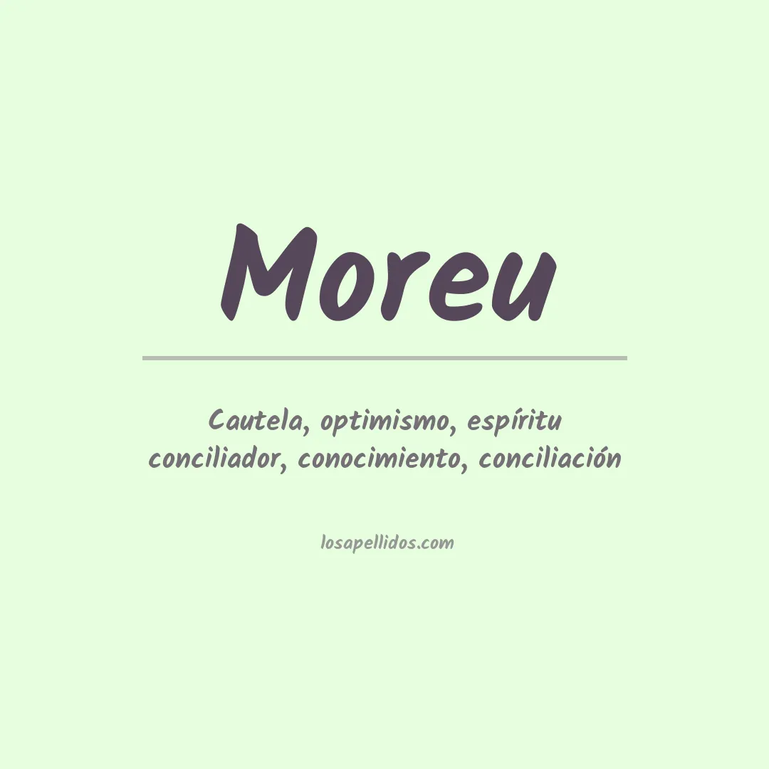 Apellido Moreu