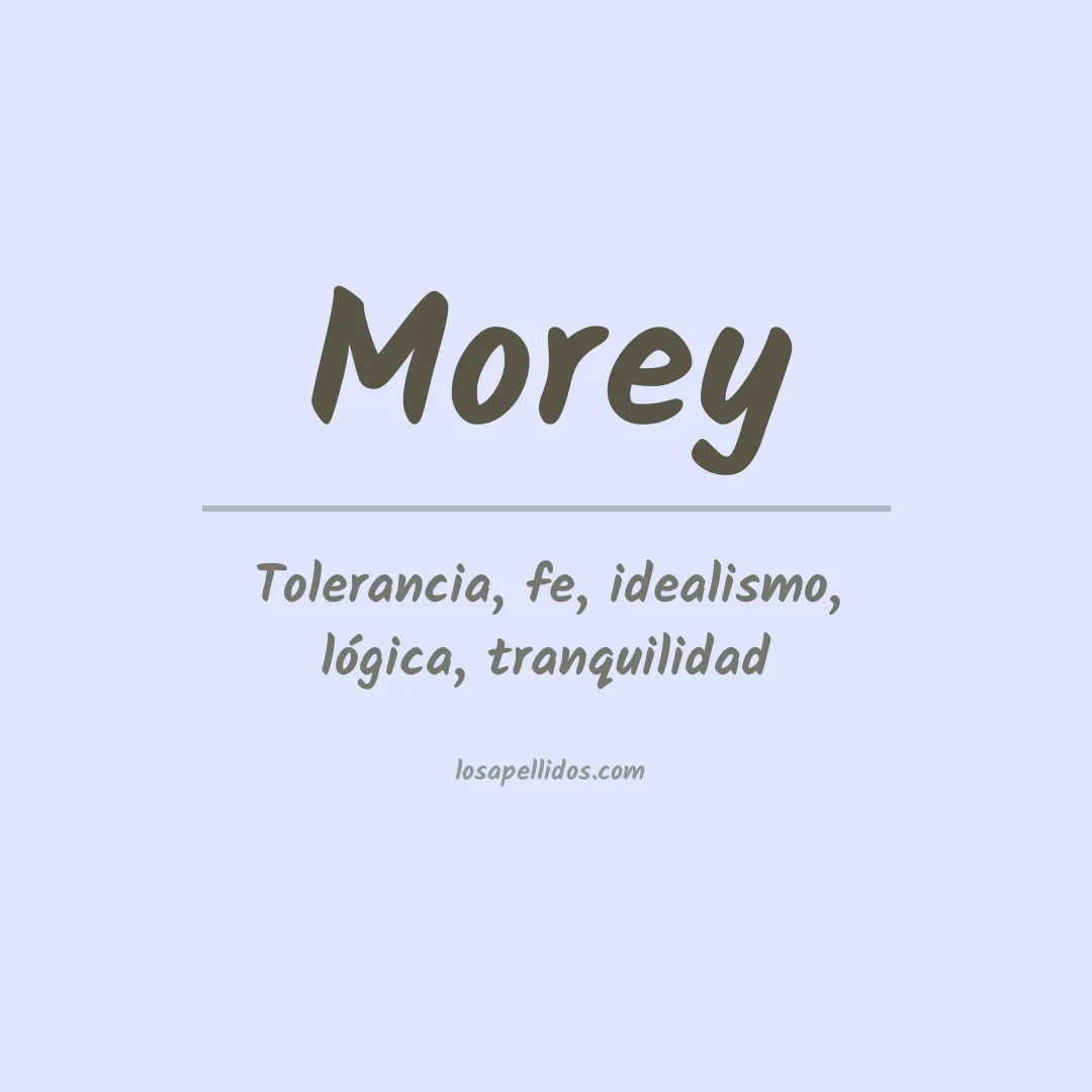 Apellido Morey