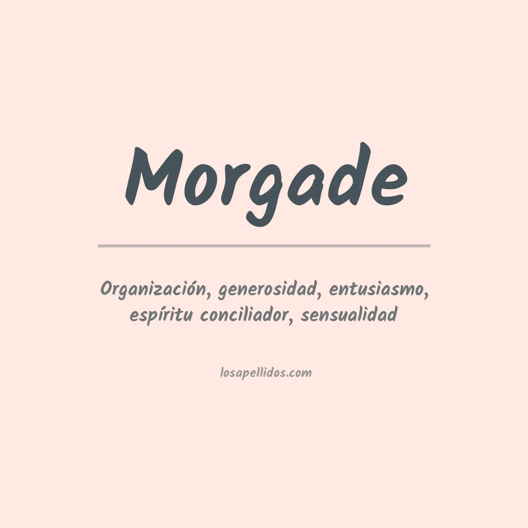 Significado del Apellido Morgade