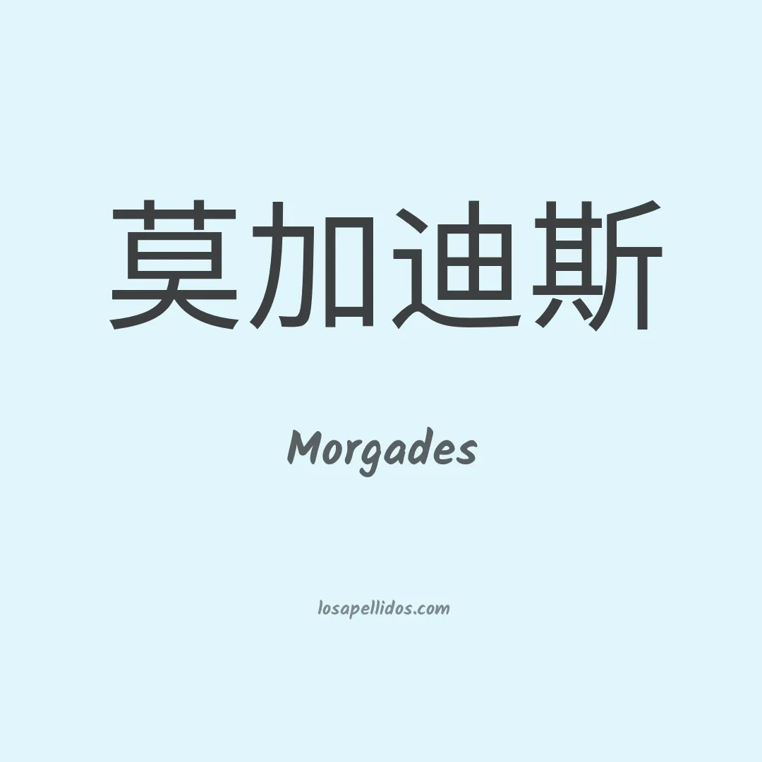 Morgades en chino