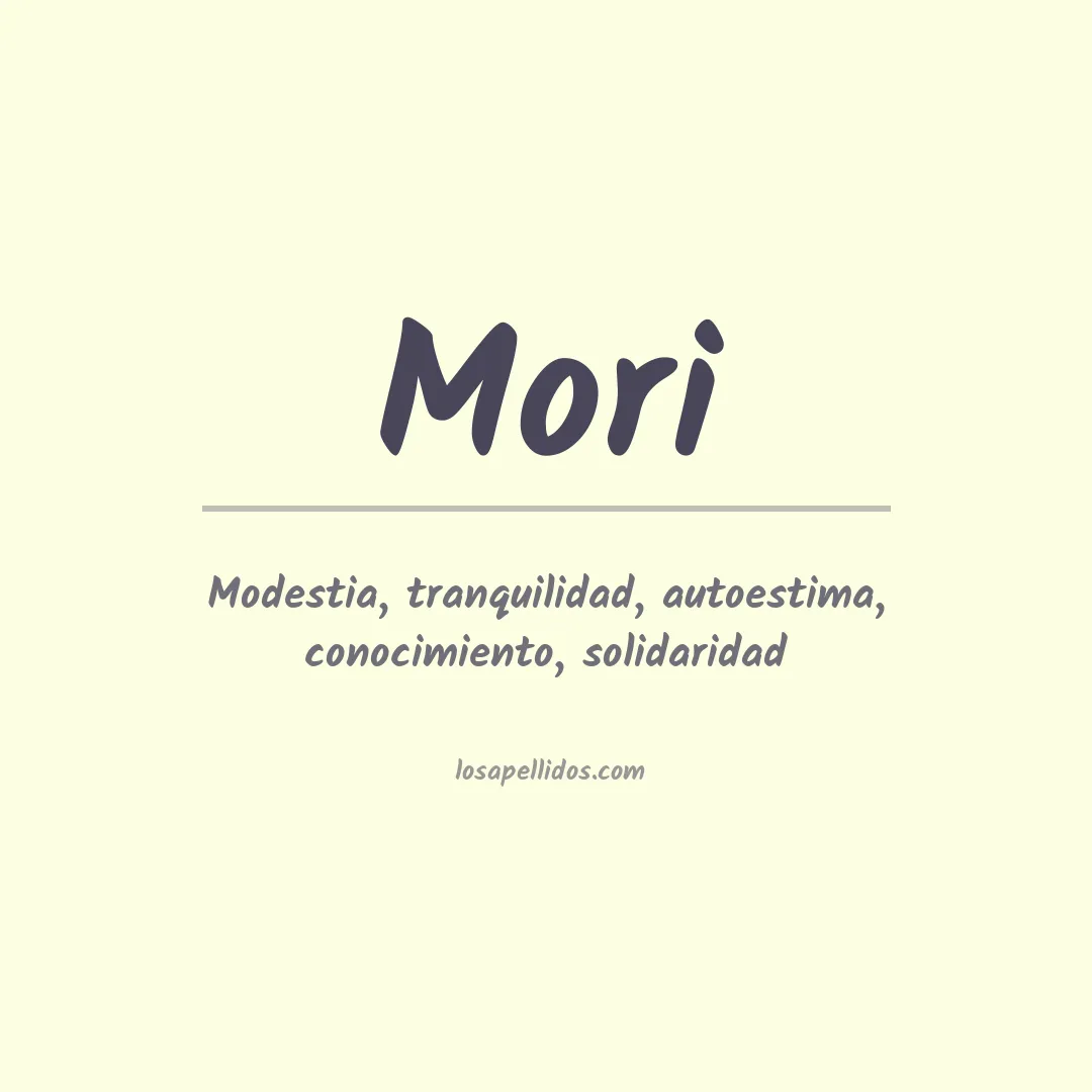 Apellido Mori